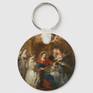 Triptych St. Idelfonso - Peter Paul Rubens Keychain