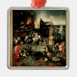 Triptych: The Temptation of St. Anthony Metal Ornament