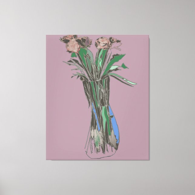 Triptych Wall Art ImperfectFlowers Still Bloom  (Front)