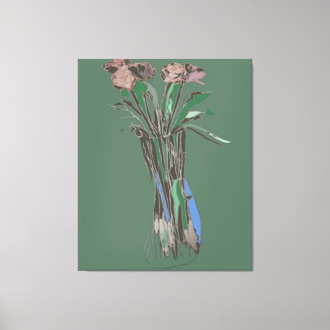 Triptych Wall Art ImperfectFlowers Still Bloom  (Front)