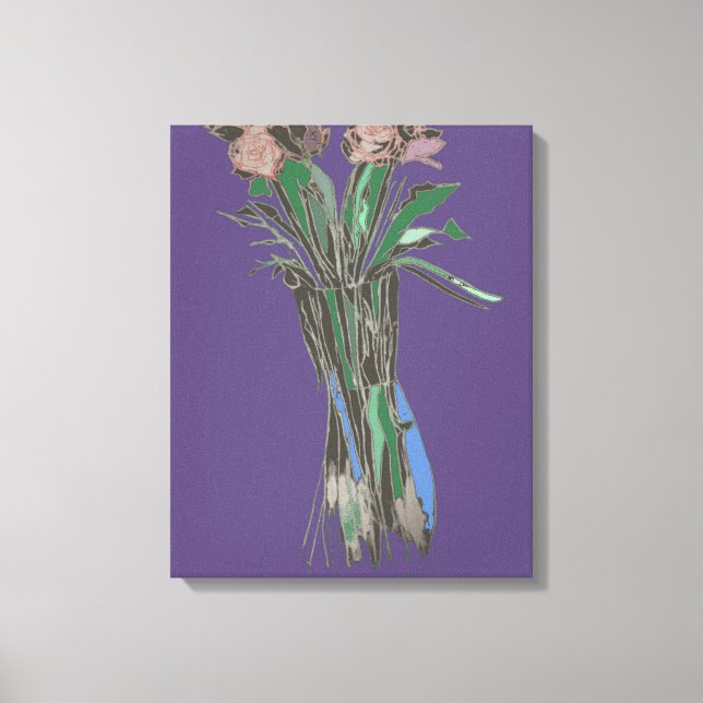 Triptych Wall Art ImperfectFlowers Still Bloom  (Front)