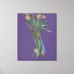 Triptych Wall Art ImperfectFlowers Still Bloom 