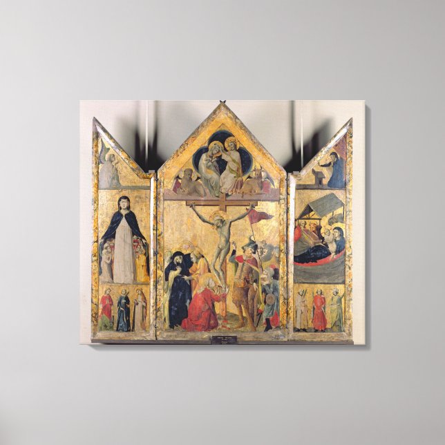 Triptych with Scenes from the Life of the Canvas Print (Front)