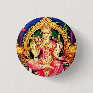 Tripura Sundari (Lalita) 1 Inch Round Button