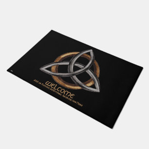 Triquetra (Brown/Silver) Doormat