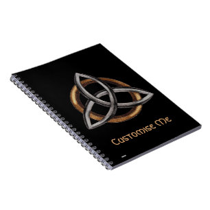 Triquetra (Brown/Silver) Notebook