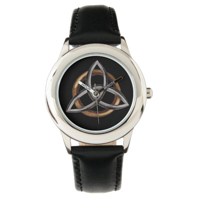 Triquetra (Brown/Silver) Watch (Front)