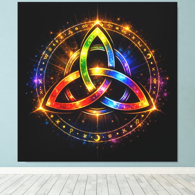 Triquetra_C Canvas Print (Insitu(Wood Floor))