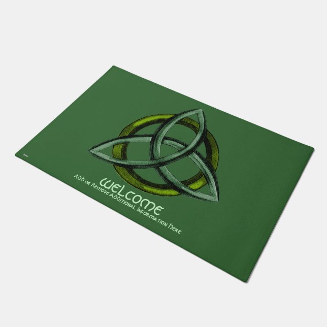 Triquetra (Green) Doormat (Angled)