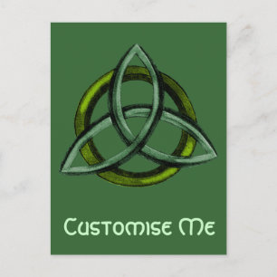 Triquetra (Green) Postcard