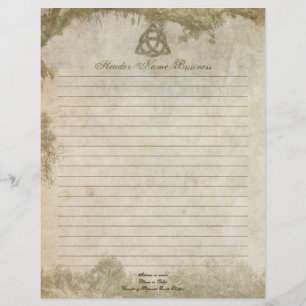 Triquetra Natural Lined Letterhead