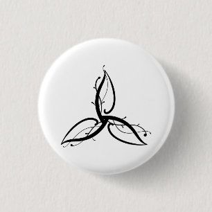 Triquetra Odin Norse Wicca Symbol 1 Inch Round Button