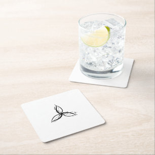 Triquetra Odin Norse Wicca Symbol Square Paper Coaster