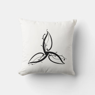 Triquetra Odin Norse Wicca Symbol Throw Pillow