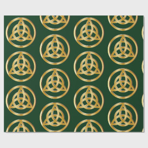 Triquetra symbol wrapping paper