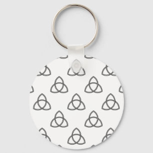 Triquetra Vesica Symbol Keychain