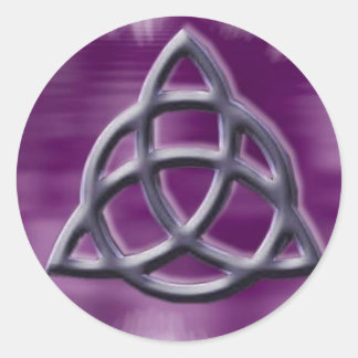 triquetrapic1 classic round sticker