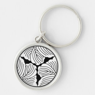 Trisected ivy leaves keychain