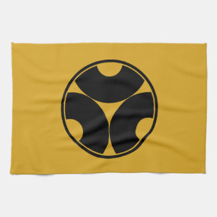 Trisected snake eyes in threadlike ring kitchen towel