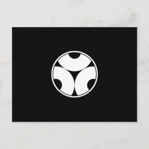 Trisected snake eyes in threadlike ring postcard