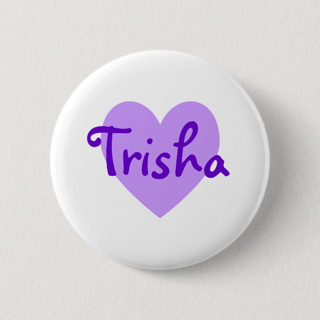 Trisha in Purple 2 Inch Round Button (Front)