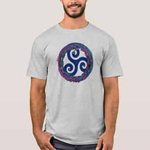 Triskele Celtic Interwoven Enso Design T-Shirt