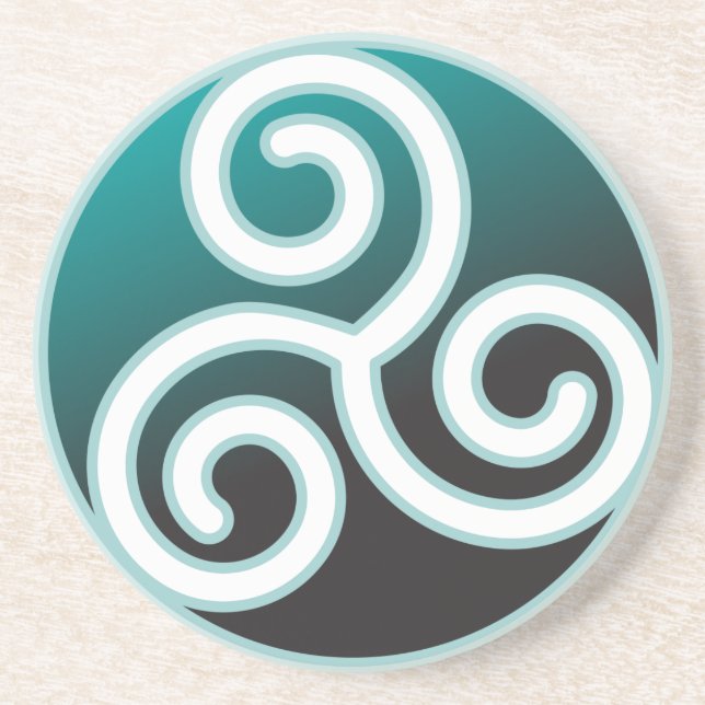 Triskele Celtic Spiral Coaster (Front)