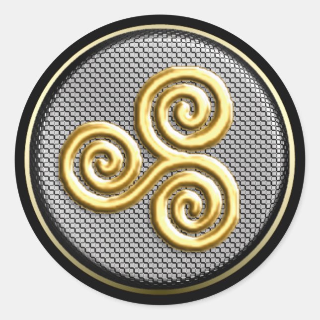 Triskele Classic Round Sticker (Front)