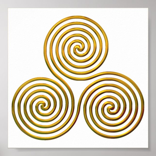 Triskele-gold Poster (Front)