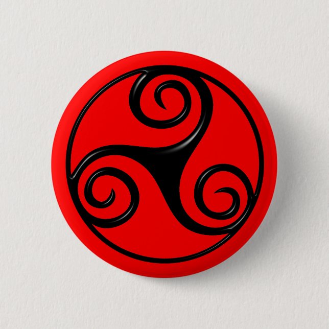 Triskelion 2 Inch Round Button (Front)