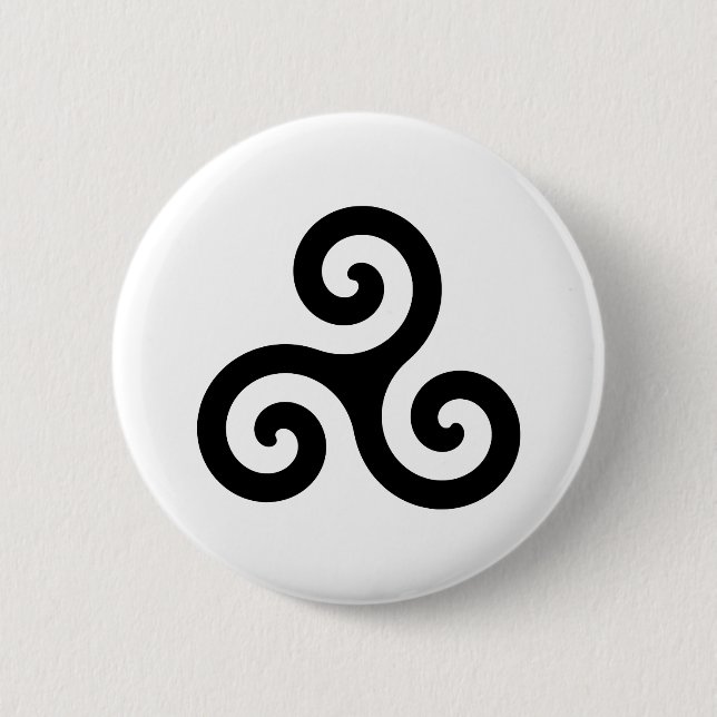Triskelion 2 Inch Round Button (Front)