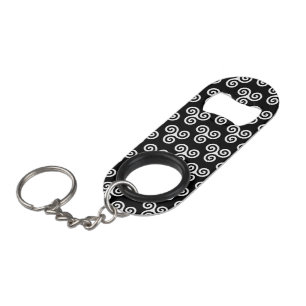 TRISKELION TRIPLE CELTIC SPIRAL KEYCHAIN BOTTLE OPENER