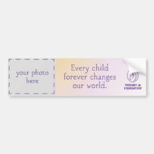 Trisomy 18 Foundation Personalized Bumper Sticker