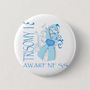 TRISOMY 18, TRISOMY 18 AWARENESS 2 INCH ROUND BUTTON