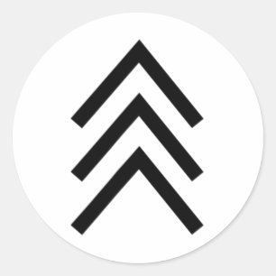 Trisomy 21 Down Syndrome Three Chromosome Arrows 1 Classic Round Sticker