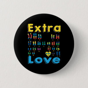 Trisomy 21 Xx Extra Chromosome Girl World Down Syn 2 Inch Round Button