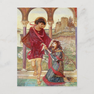 Tristan and Iseult, 1876 Postcard