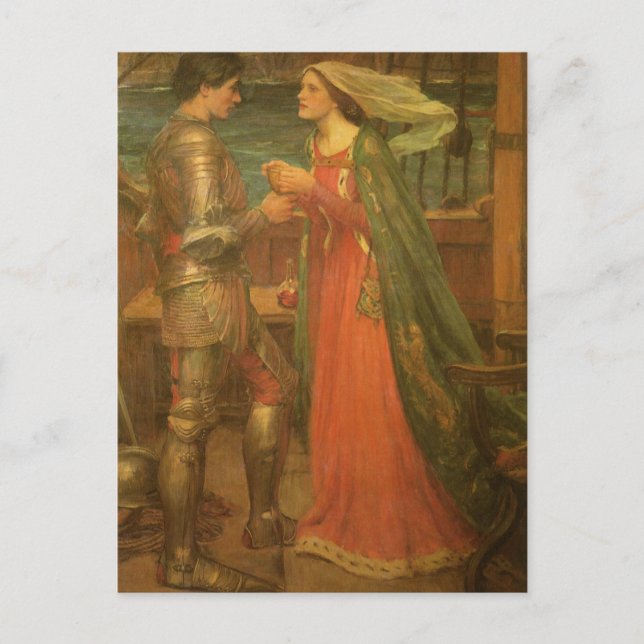 Tristan and Isolde by John William Waterhouse Postcard (Front)