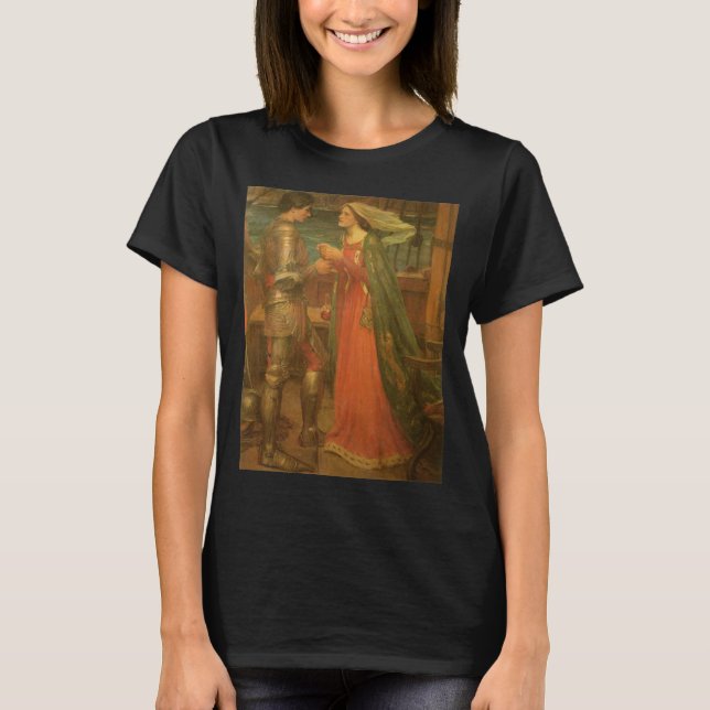 Tristan and Isolde by John William Waterhouse T-Shirt (Front)