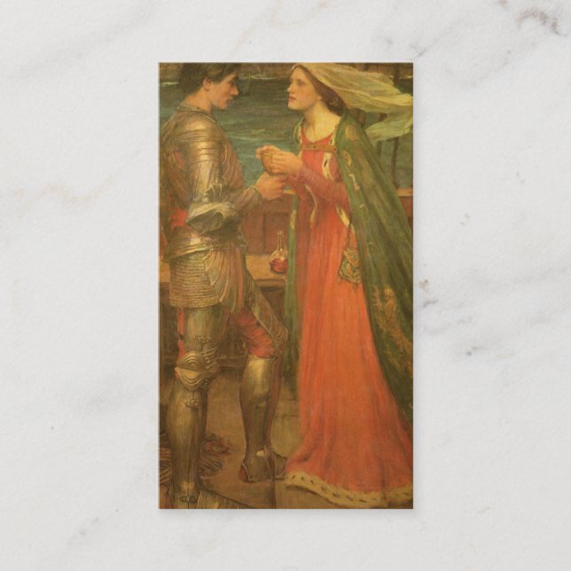 Tristan and Isolde by JW Waterhouse Wedding Enclosure Card (Front)