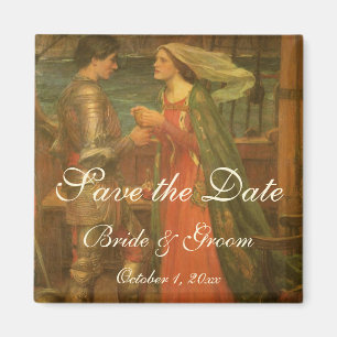 Tristan and Isolde by JW Waterhouse Wedding Magnet