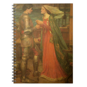 Tristan and Isolde by Waterhouse, Vintage Fine Art Notebook
