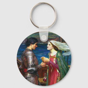 Tristan and Isolde, c. 1916 by John Waterhouse Keychain
