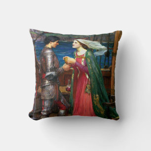 Tristan and Isolde, c. 1916 by John Waterhouse Throw Pillow
