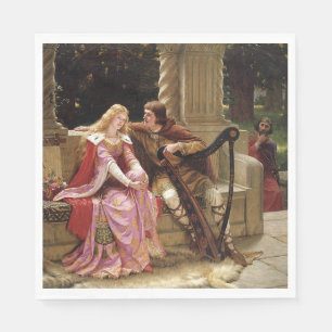 Tristan and Isolde (Medieval Romance) Vintage Art Napkin