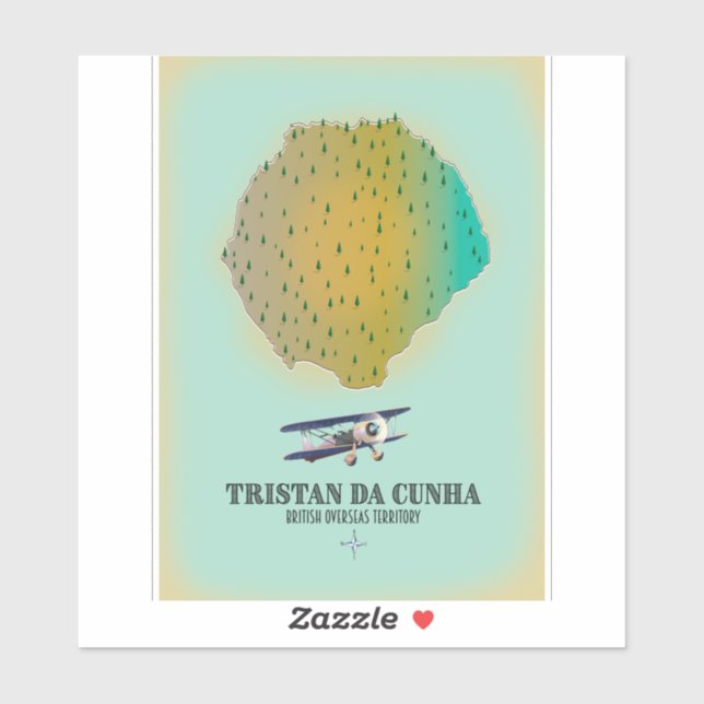 Tristan da Cunha British Overseas Territory map (Sheet)