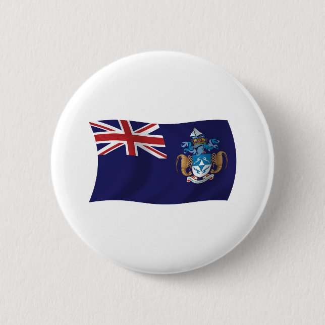 Tristan Da Cunha Flag Button (Front)