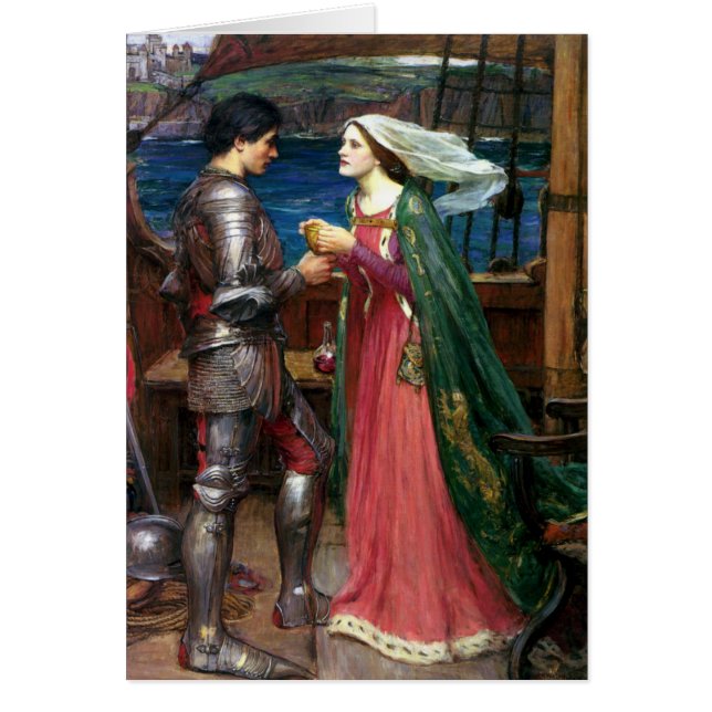 Tristan et Isolde par John William Waterhouse (Devant)