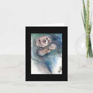 Triste Carte pour notes Otter