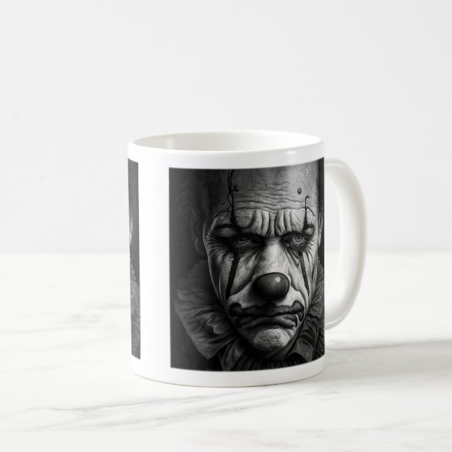 Triste Mug Classique Clown, 11 oz (Devant droit)